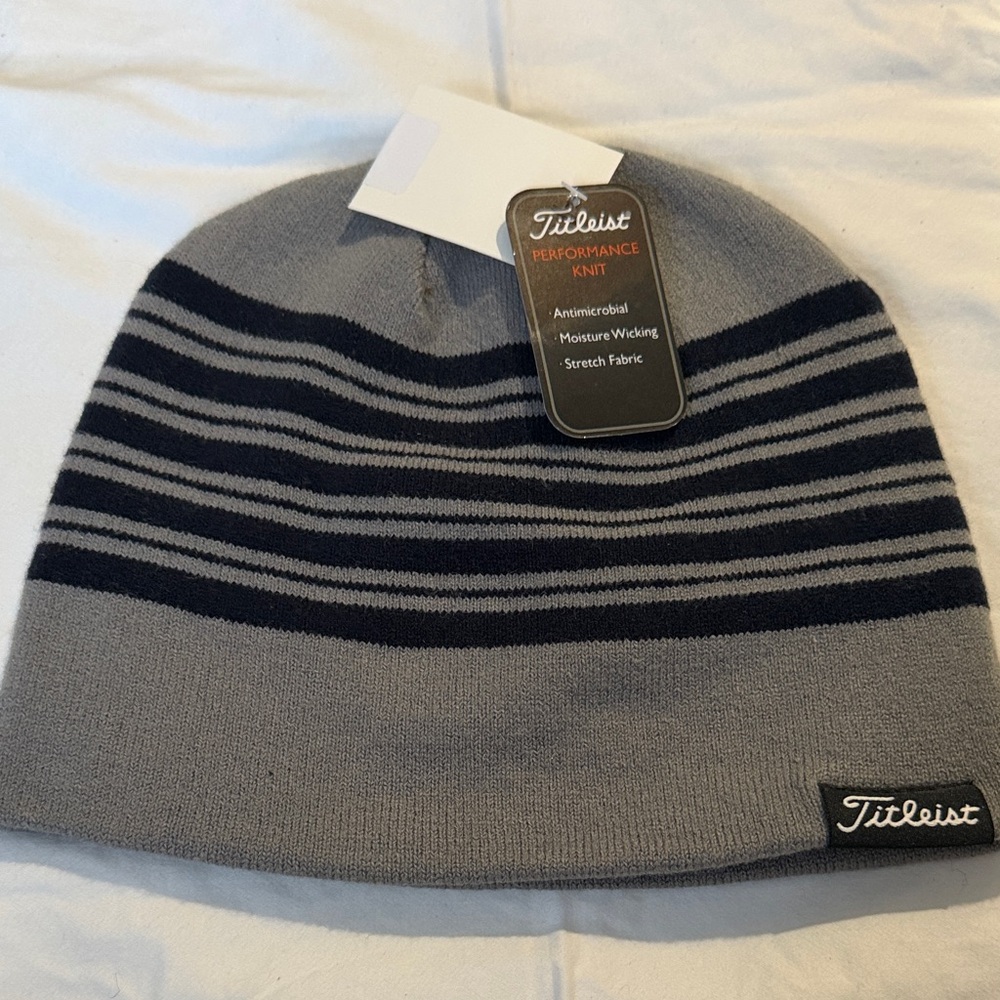 Titleist Performance Knit Gray and Black Beanie